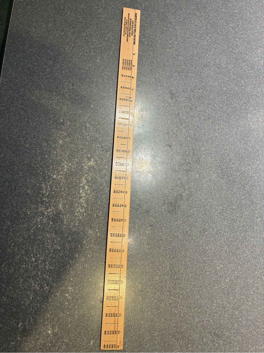 Wooden Tree Growth Chart Ruler - Natural Brown